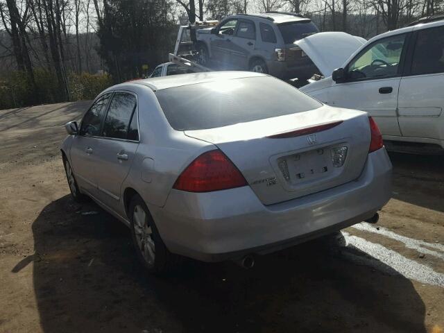 1HGCM66437A003401 - 2007 HONDA ACCORD SE SILVER photo 3