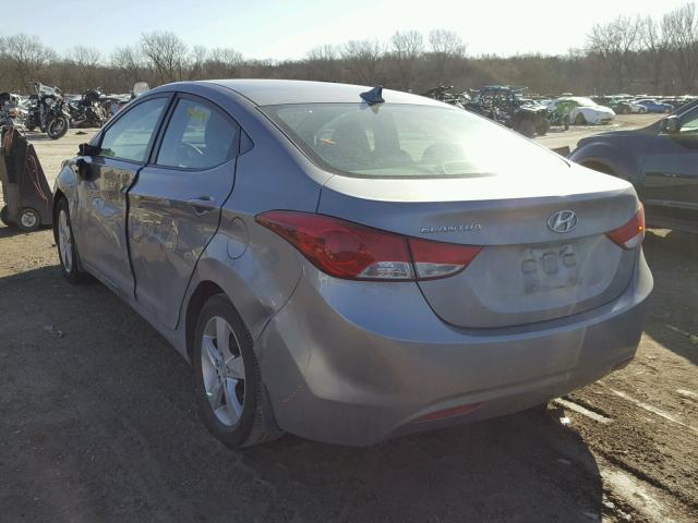 KMHDH4AE6CU392101 - 2012 HYUNDAI ELANTRA GL GRAY photo 3