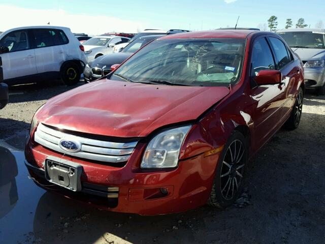3FAHP07ZX8R185341 - 2008 FORD FUSION SE RED photo 2