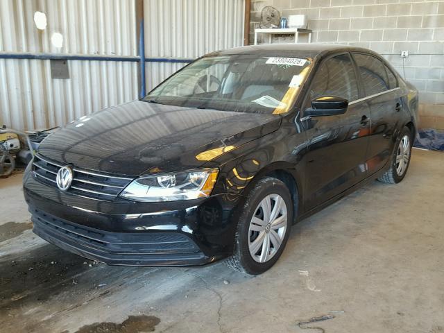 3VW2B7AJ0HM218450 - 2017 VOLKSWAGEN JETTA S BLACK photo 2