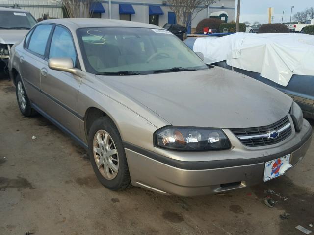 2G1WF52E339189129 - 2003 CHEVROLET IMPALA BEIGE photo 1