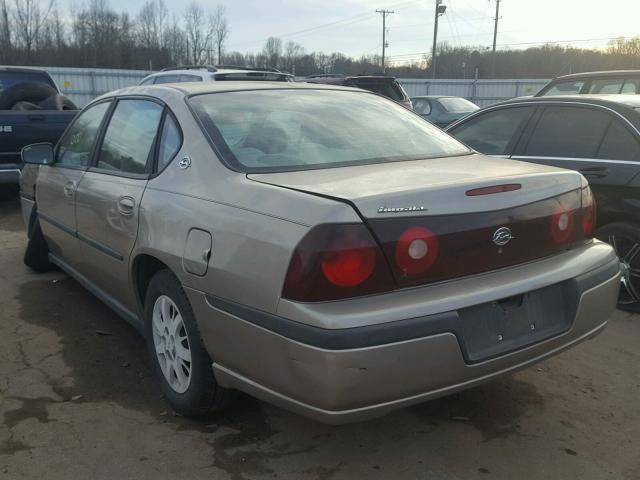 2G1WF52E339189129 - 2003 CHEVROLET IMPALA BEIGE photo 3