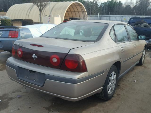 2G1WF52E339189129 - 2003 CHEVROLET IMPALA BEIGE photo 4