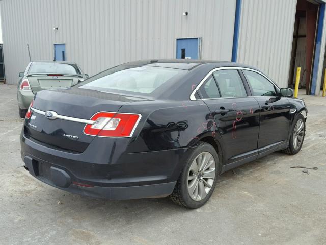 1FAHP2FW0BG124470 - 2011 FORD TAURUS LIM BLACK photo 4