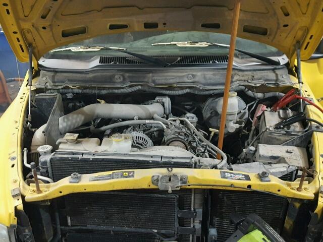 1D7HU16D95J518588 - 2005 DODGE RAM 1500 S YELLOW photo 7