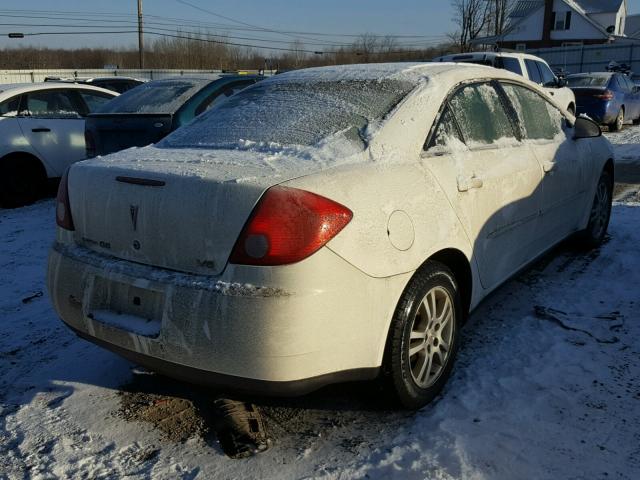 1G2ZG528554170751 - 2005 PONTIAC G6 WHITE photo 4