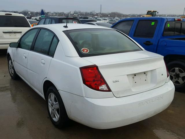 1G8AJ58F17Z210131 - 2007 SATURN ION LEVEL WHITE photo 3