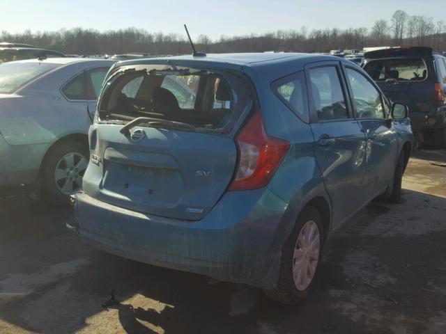 3N1CE2CPXEL405962 - 2014 NISSAN VERSA NOTE BLUE photo 4