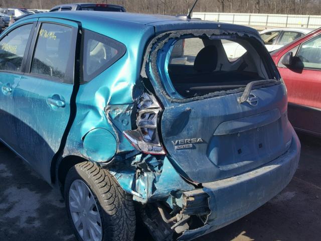 3N1CE2CPXEL405962 - 2014 NISSAN VERSA NOTE BLUE photo 9