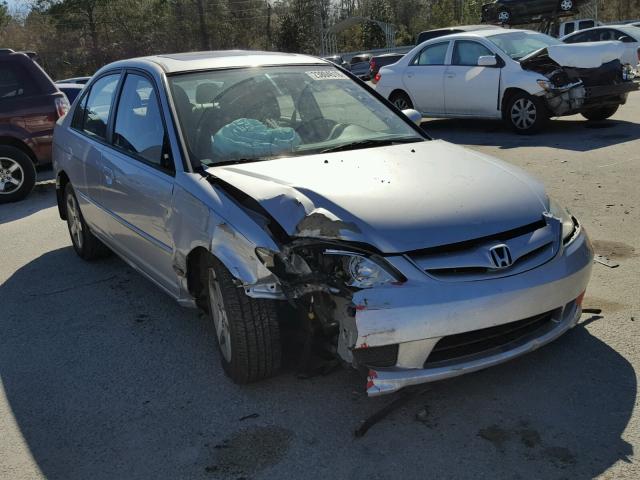 2HGES26725H504411 - 2005 HONDA CIVIC EX ვერცხლისფერი ფოტო 1