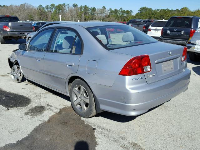 2HGES26725H504411 - 2005 HONDA CIVIC EX ვერცხლისფერი ფოტო 3