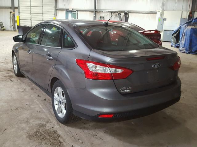 1FADP3F25EL338528 - 2014 FORD FOCUS SE GRAY photo 3