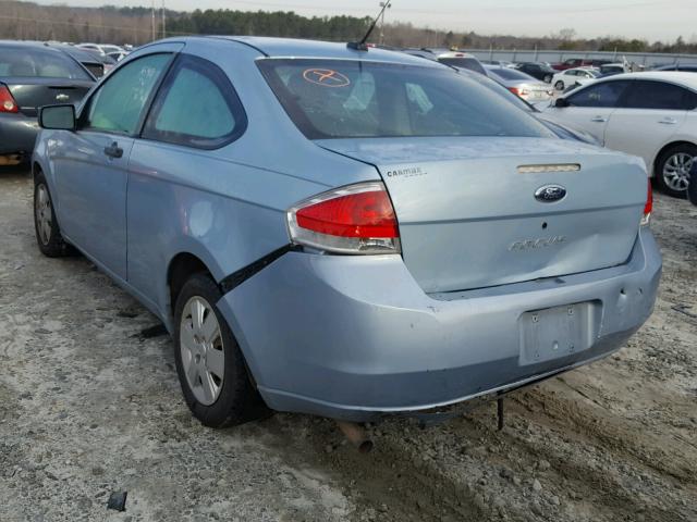 1FAHP32N58W295961 - 2008 FORD FOCUS S/SE BLUE photo 3