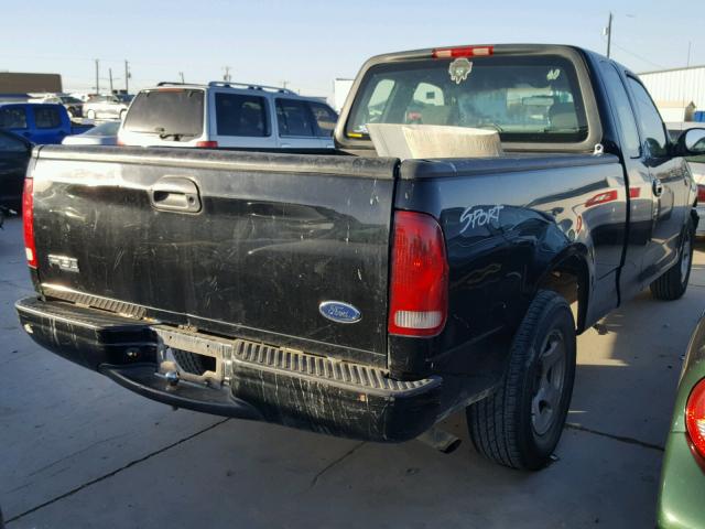 1FTRX17202NB25909 - 2002 FORD F150 BLACK photo 4