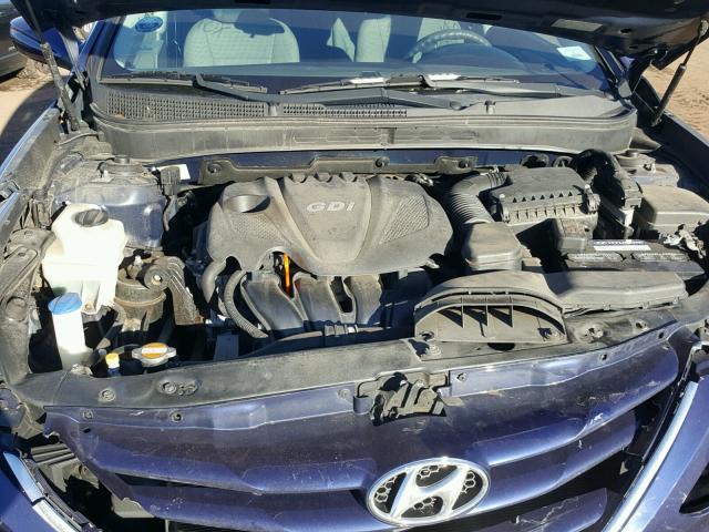 5NPEB4AC5CH425463 - 2012 HYUNDAI SONATA GLS BLUE photo 7