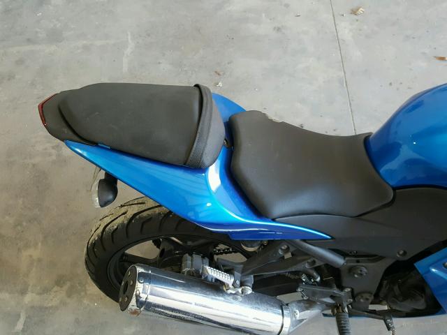 JKAEXMJ128DA08974 - 2008 KAWASAKI EX250 J BLUE photo 6