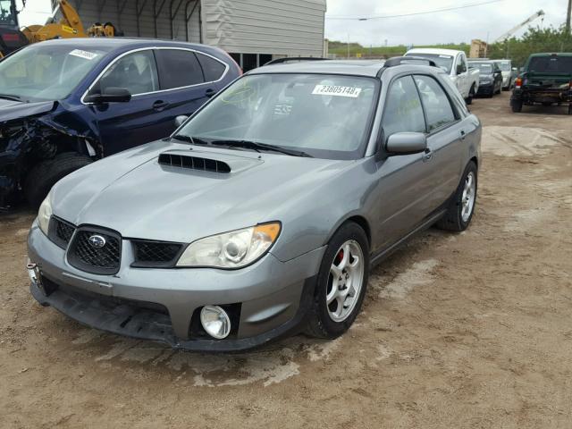 JF1GG74617G812531 - 2007 SUBARU IMPREZA WR GRAY photo 2