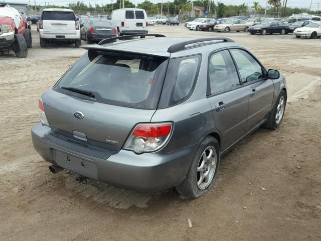 JF1GG74617G812531 - 2007 SUBARU IMPREZA WR GRAY photo 4