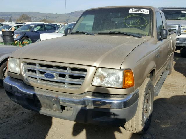 1FTYR44E72PA34582 - 2002 FORD RANGER SUP GOLD photo 2