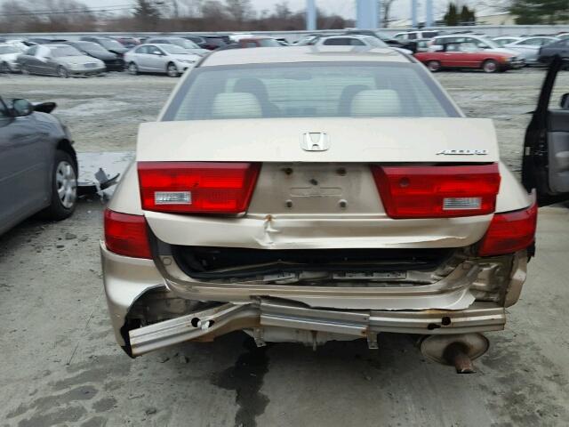 1HGCM56195A124401 - 2005 HONDA ACCORD DX GOLD photo 9