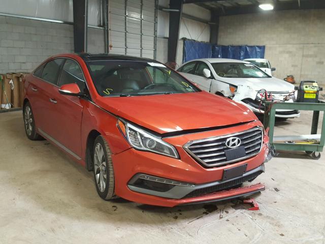 5NPE34AB8FH165584 - 2015 HYUNDAI SONATA SPO ORANGE photo 1