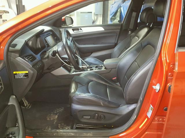 5NPE34AB8FH165584 - 2015 HYUNDAI SONATA SPO ORANGE photo 5