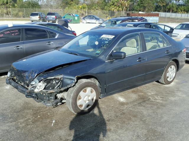 1HGCM56435A039452 - 2005 HONDA ACCORD LX CHARCOAL photo 2