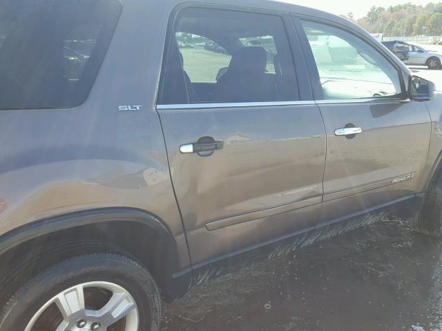 1GKER33727J159827 - 2007 GMC ACADIA SLT BROWN photo 9