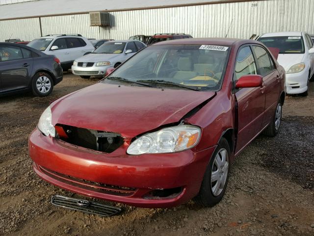 JTDBR32E760065039 - 2006 TOYOTA COROLLA CE RED photo 2