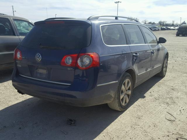 WVWXK73C98E123723 - 2008 VOLKSWAGEN PASSAT WAG BLUE photo 4