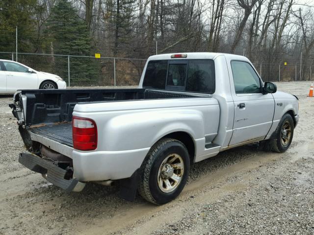 1FTYR10D81TA78947 - 2001 FORD RANGER SILVER photo 4