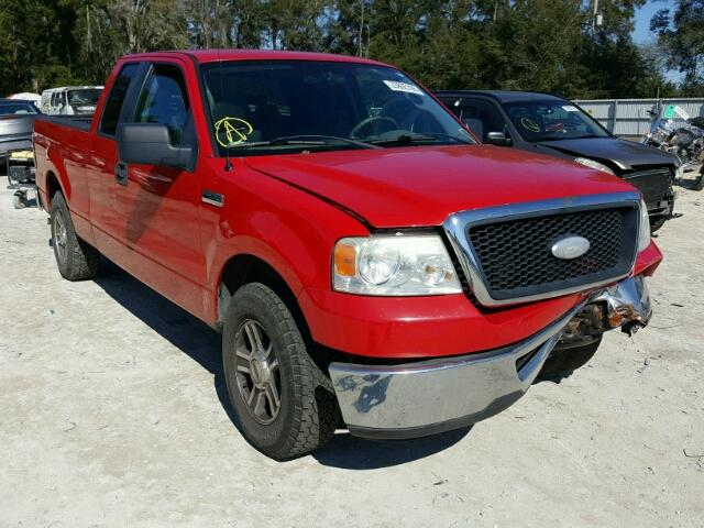 1FTRX12W07KC17718 - 2007 FORD F150 RED photo 1