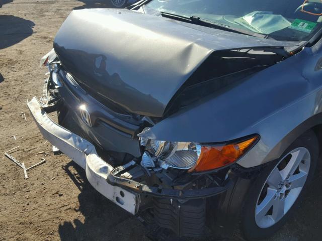 2HGFG128X8H553844 - 2008 HONDA CIVIC EX ნაცრისფერი ფოტო 9