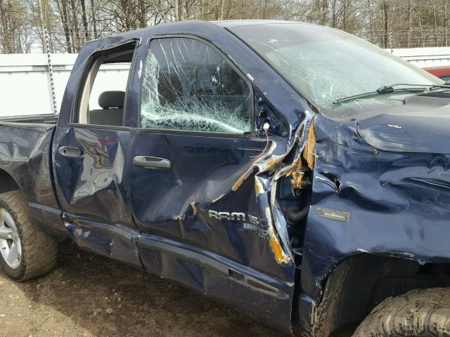 1D7HU18236S619066 - 2006 DODGE RAM 1500 S BLUE photo 9