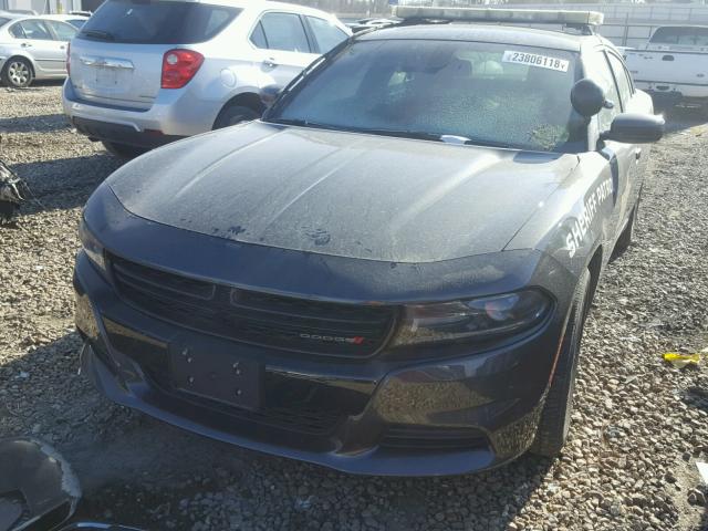 2C3CDXKT1GH211719 - 2016 DODGE CHARGER PO GRAY photo 2