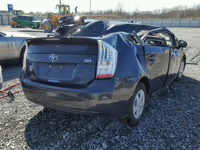 JTDKN3DU4A0218310 - 2010 TOYOTA PRIUS GRAY photo 4