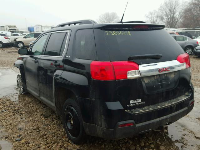 2CTALSEC7B6435395 - 2011 GMC TERRAIN SL BLACK photo 3