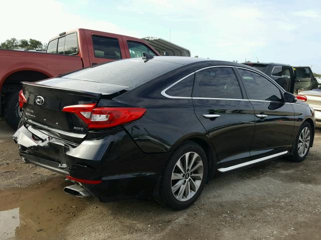 5NPE34AF7GH413702 - 2016 HYUNDAI SONATA SPO BLACK photo 4