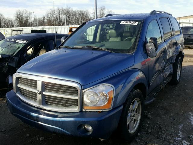 1D4HB58266F159632 - 2006 DODGE DURANGO LI BLUE photo 2