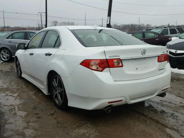 JH4CU2F85CC024273 - 2012 ACURA TSX SE WHITE photo 3