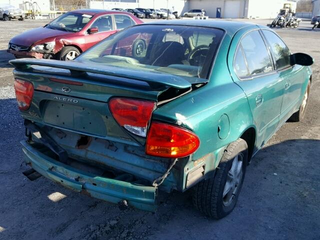 1G3NL52T0XC350609 - 1999 OLDSMOBILE ALERO GL GREEN photo 4