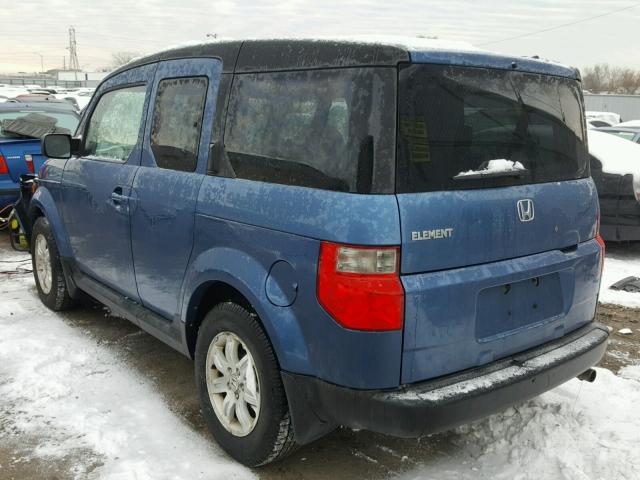 5J6YH28746L000383 - 2006 HONDA ELEMENT EX BLUE photo 3