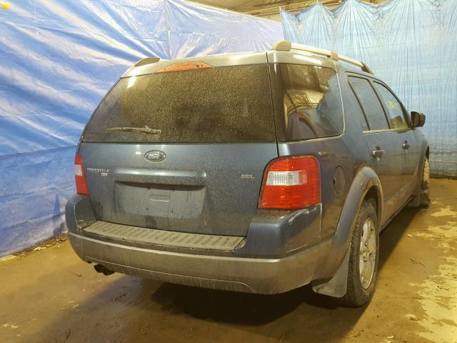 1FMZK05185GA28402 - 2005 FORD FREESTYLE BLUE photo 4