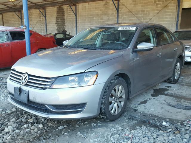 1VWAP7A30CC031976 - 2012 VOLKSWAGEN PASSAT S SILVER photo 2