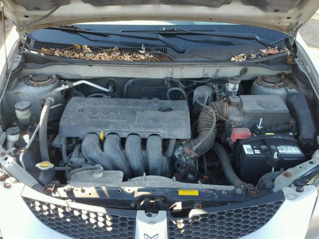 5Y2SL628X4Z465912 - 2004 PONTIAC VIBE SILVER photo 7