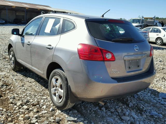 JN8AS58T59W056993 - 2009 NISSAN ROGUE S GRAY photo 3