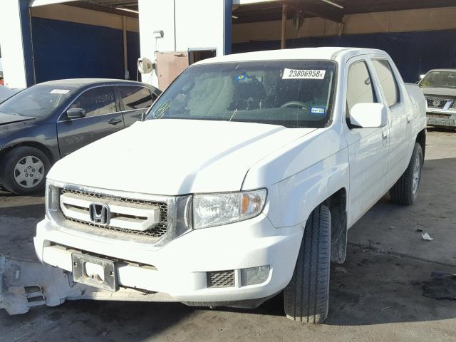 5FPYK1F46AB013150 - 2010 HONDA RIDGELINE WHITE photo 2