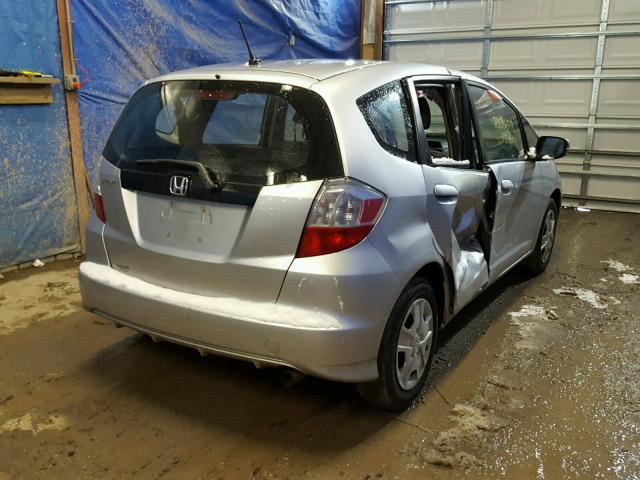 JHMGE8H37DC079232 - 2013 HONDA FIT SILVER photo 4