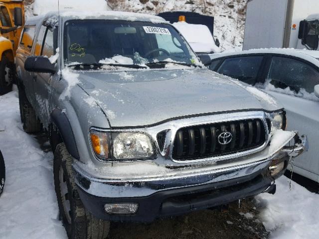 5TEWM72N43Z301942 - 2003 TOYOTA TACOMA XTR SILVER photo 1