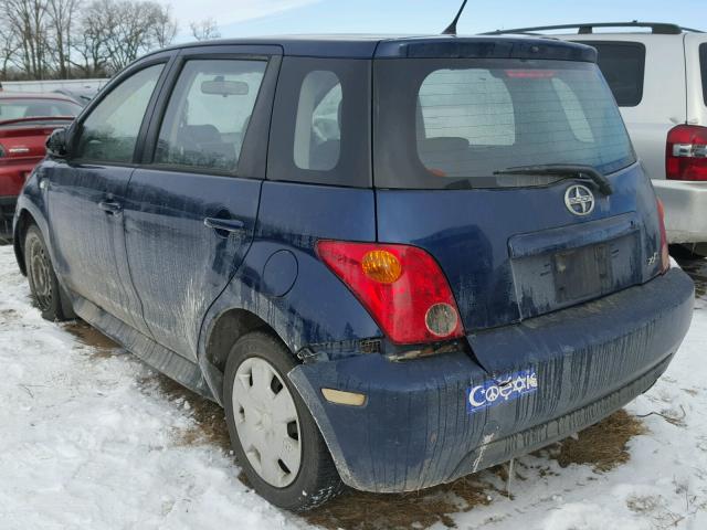 JTKKT624250094255 - 2005 TOYOTA SCION XA BLUE photo 3